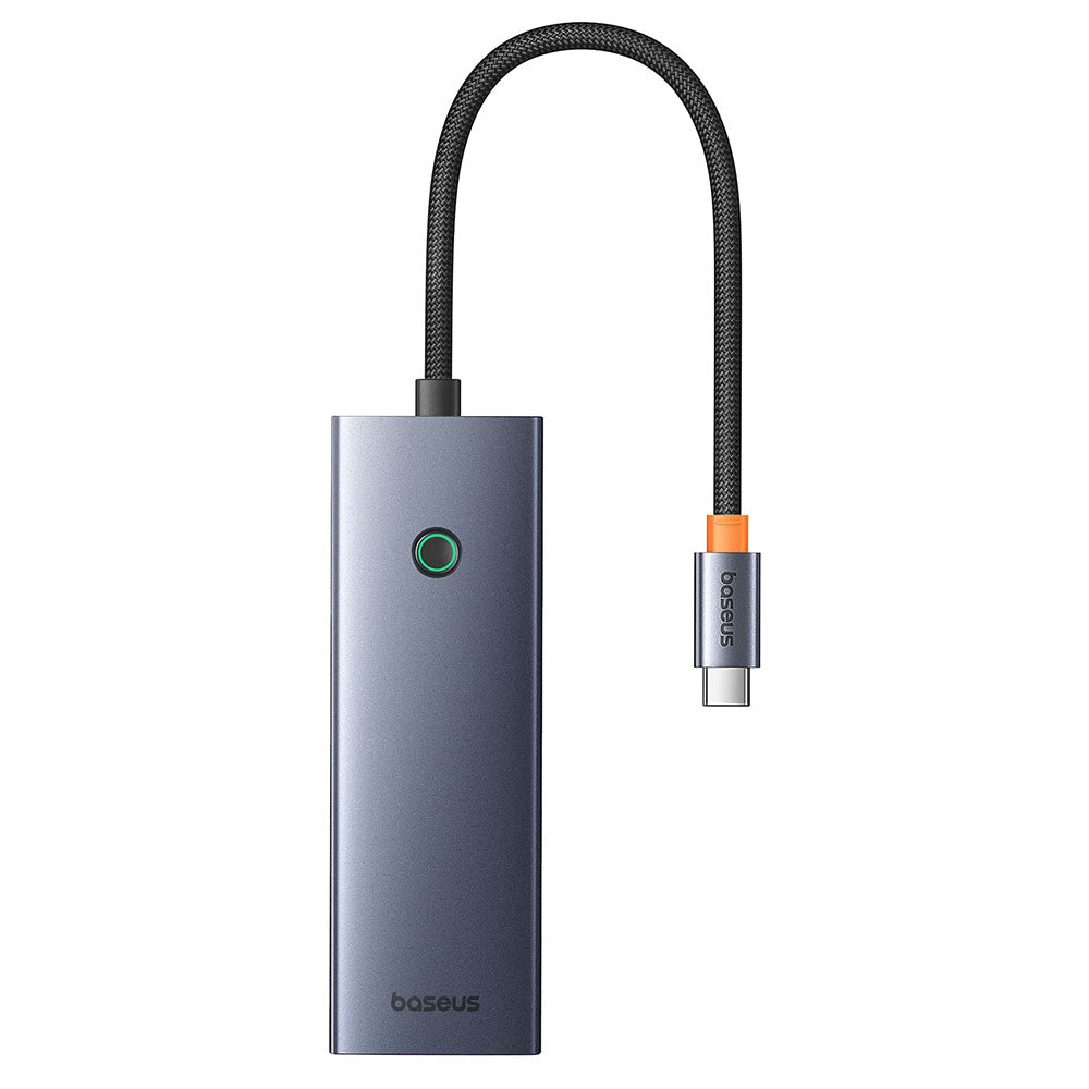 Hub USB-C Baseus UltraJoy, 3 x USB-A 3.0 - 1 x USB-C - 1 x HDMI - 1 x SD - 1 x microSD, Сив B00052803811-00