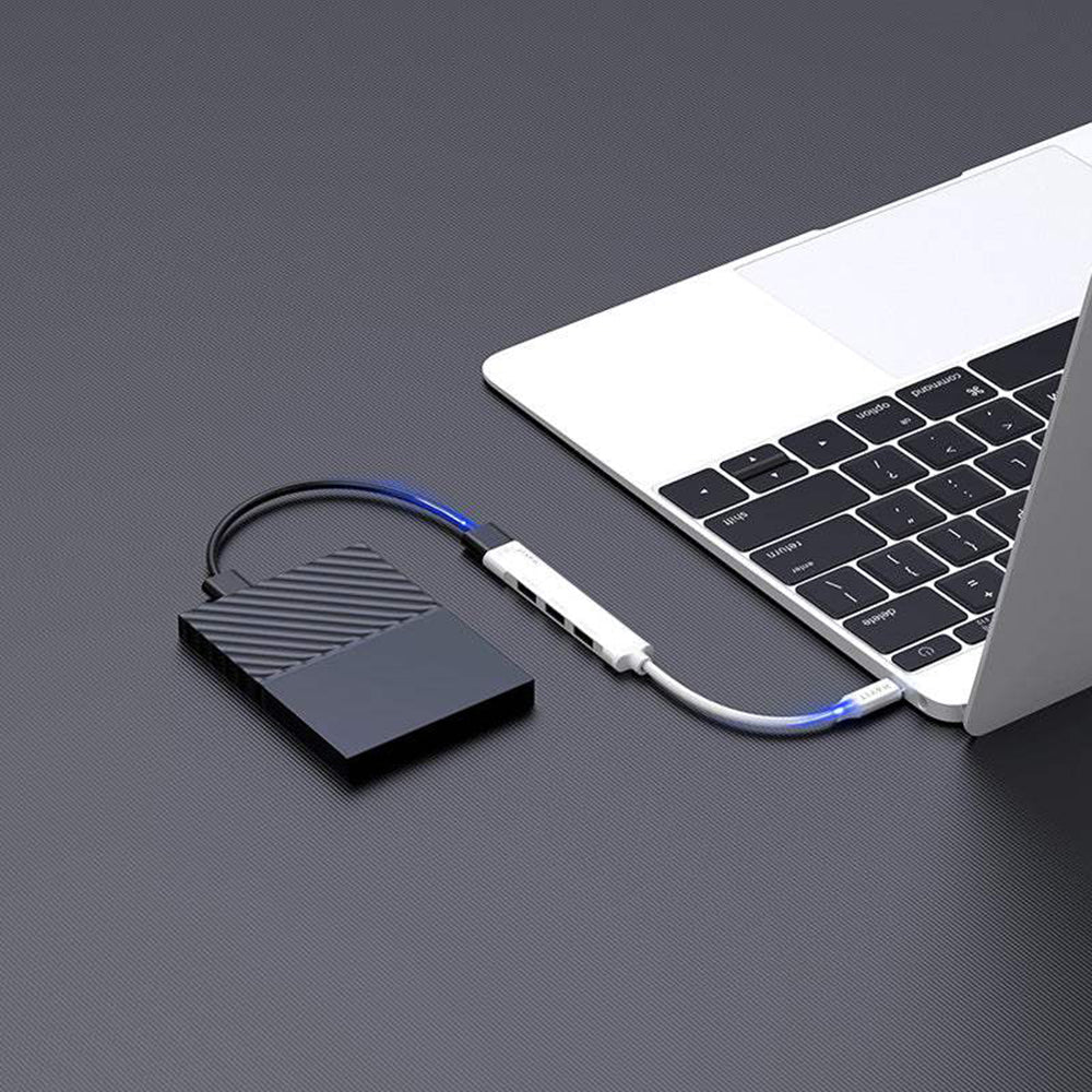 USB-C хъб HAVIT HB41, 4в1, Сребрист
