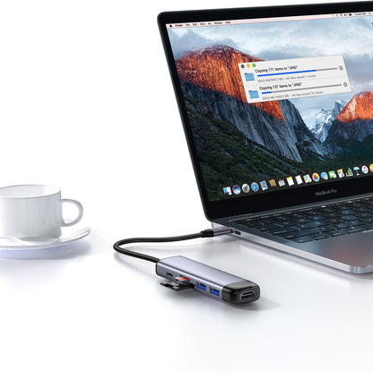 Hub USB-C McDodo HU-7740, 6в1, Сив