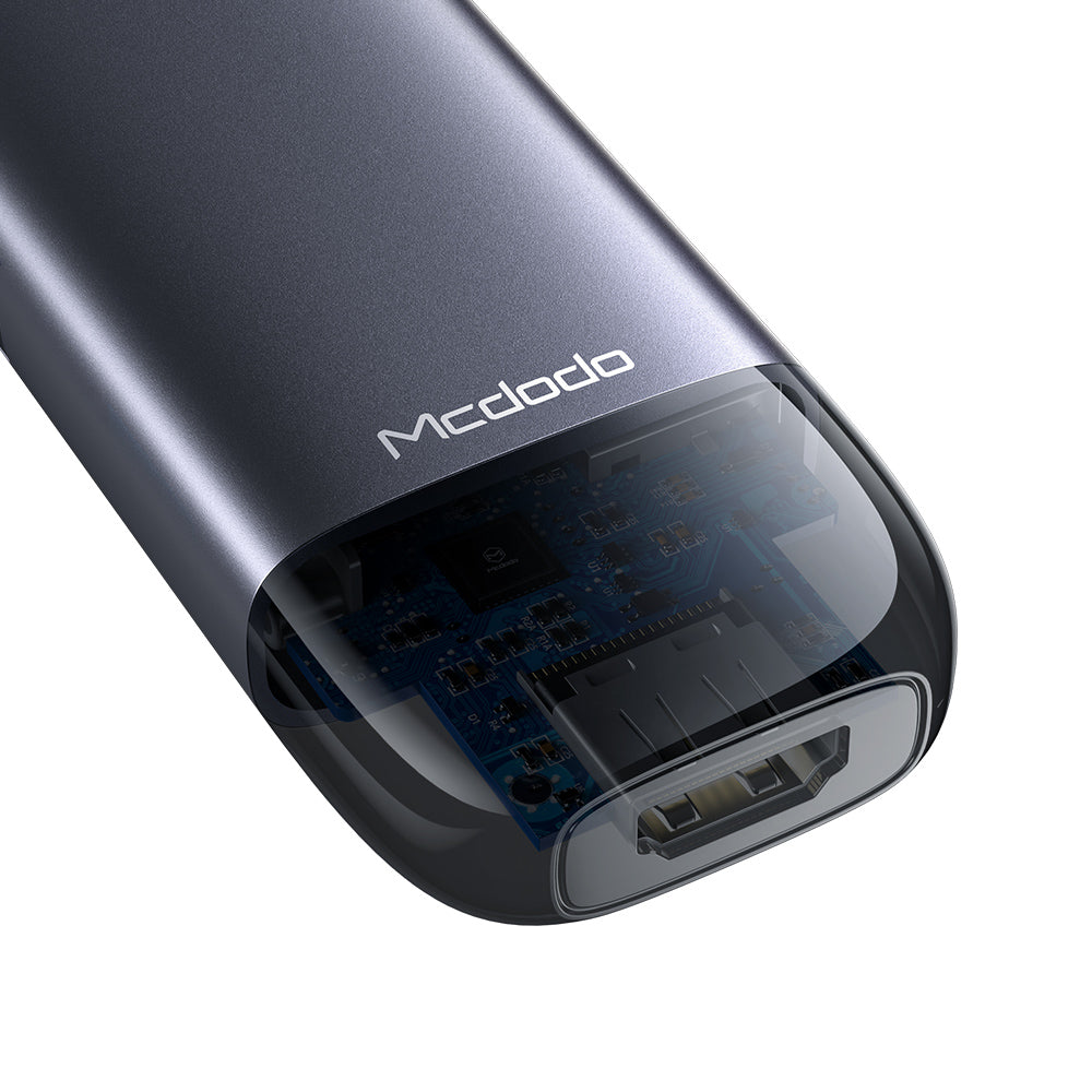 Hub USB-C McDodo HU-7740, 6в1, Сив