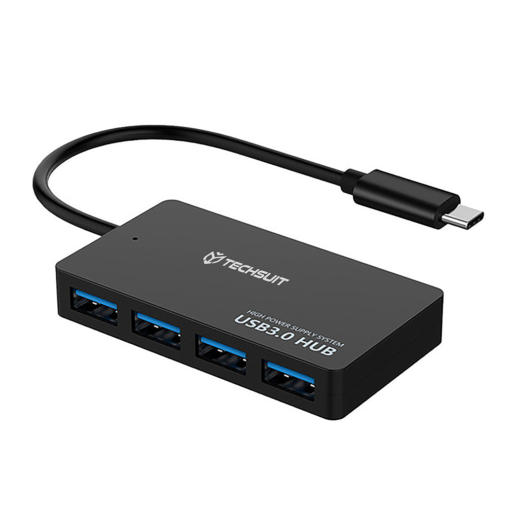 USB-C Techsuit H16 QuantumNode Hub, 4in1, Black
