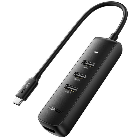 USB-C хъб UGREEN CM416 (10916), 4 x USB-A 3.0, Черен