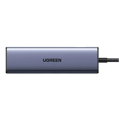 Hub USB-C UGREEN CM511 (75642), 6в1, Сив