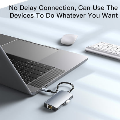 Hub USB-C Yesido HB15, 6в1, Сив