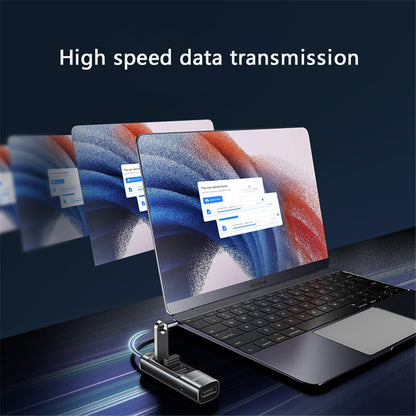 Hub USB-C Yesido HB23, 5в1, Сив