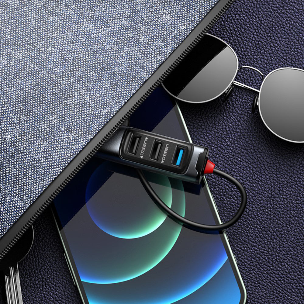 Hub USB-C Yesido HB23, 5в1, Сив