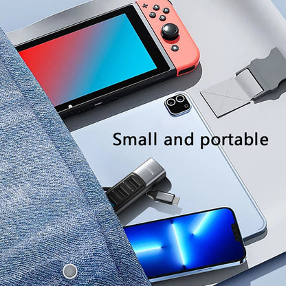 Hub USB-C Yesido HB24, 5в1, Сив