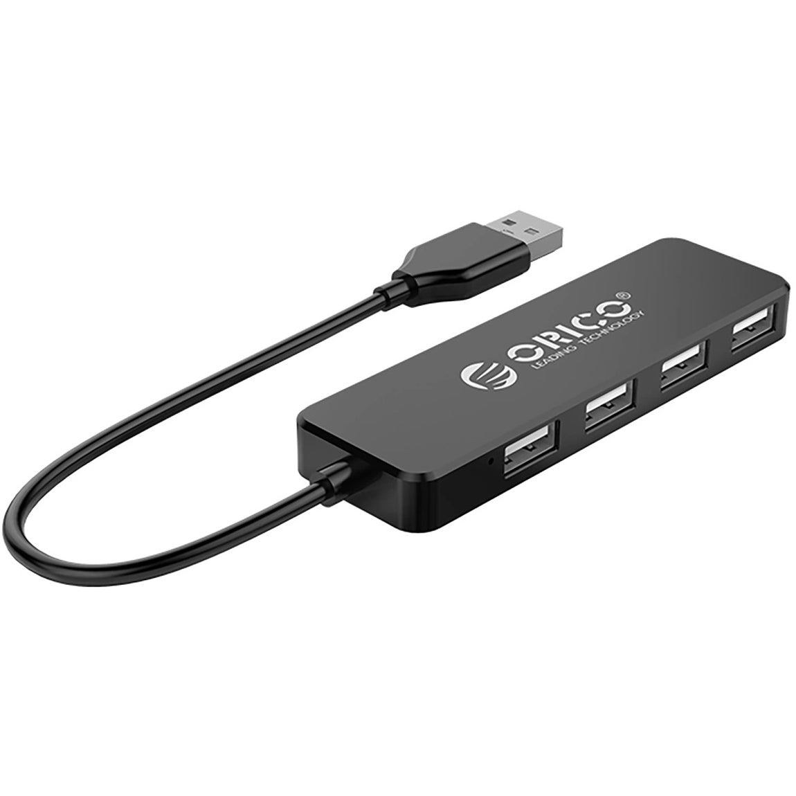 Hub USB Orico FL01, 4 x USB-A, Черен