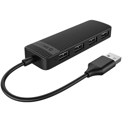 Hub USB Orico FL02, 4 x USB-A, Черен