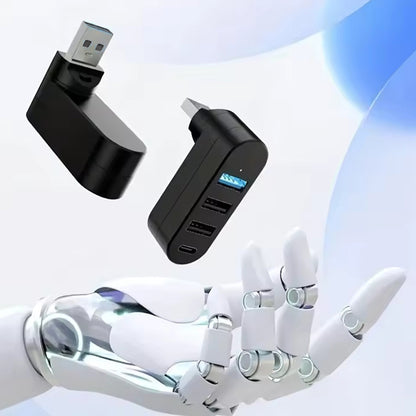 Techsuit H17 SplitterNode USB Hub, 4in1, Black