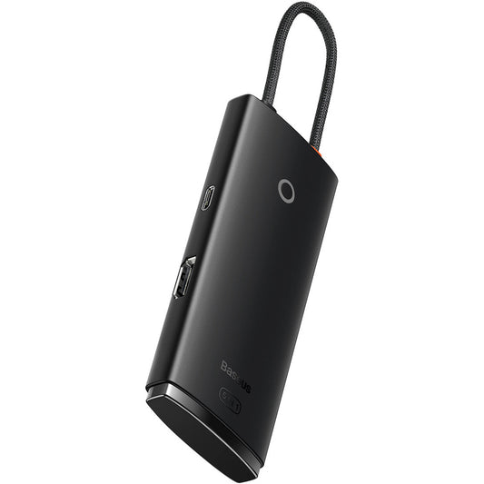USB-C хъб Baseus Lite, 3 x USB-A 3.0 - USB-C - HDMI, Черен WKQX040001