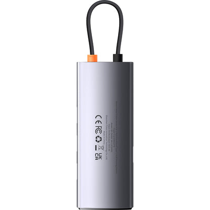 Baseus Metal Gleam USB-C Hub, 4 x USB-A 3.0, Gray WKWG070013