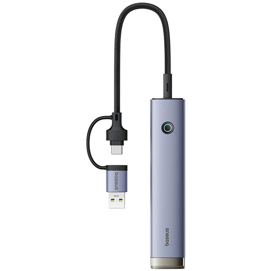 Hub USB / USB-C Baseus UltraJoy, 4 x USB-A 3.2 - 1 x USB-C, Сив B0005280B811-15