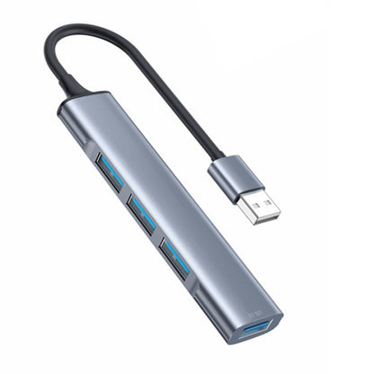 USB хъб Yesido HB18, 4в1, Сив