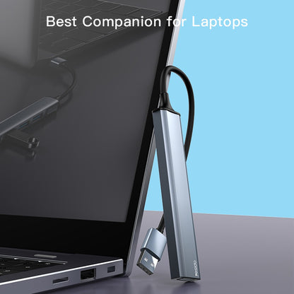 USB хъб Yesido HB18, 4в1, Сив