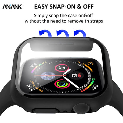 Калъф Anank Screen Guard за Apple Watch Series 7 41mm, Черен