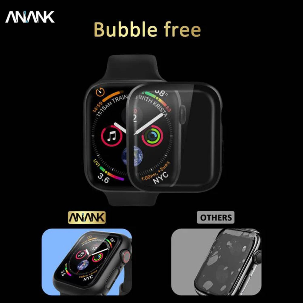 Калъф Anank Screen Guard за Apple Watch Series 7 41mm, Черен