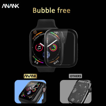 Калъф Anank Screen Guard за Apple Watch Series 7 41mm, Черен