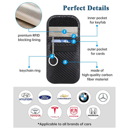 Techsuit AF2 RFID Protection Wallet, Black