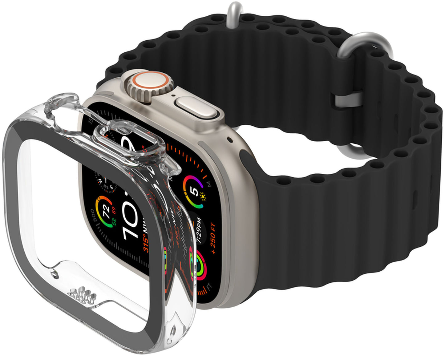 Калъф Belkin ScreenForce TemperedCurve за Apple Watch Ultra Series, прозрачен OWA001zzCL