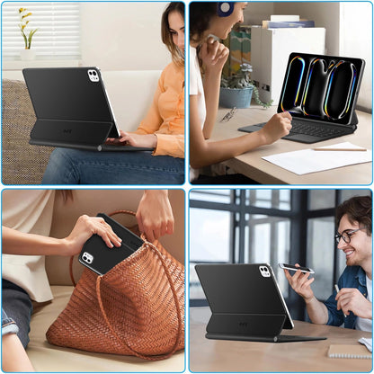 Калъф с клавиатура за Apple iPad Pro 11 (2025) / (2024), Tech-Protect, SmartCase Magnetic, Черен