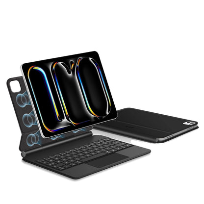 Калъф с клавиатура за Apple iPad Pro 11 (2025) / (2024), Tech-Protect, SmartCase Magnetic, Черен