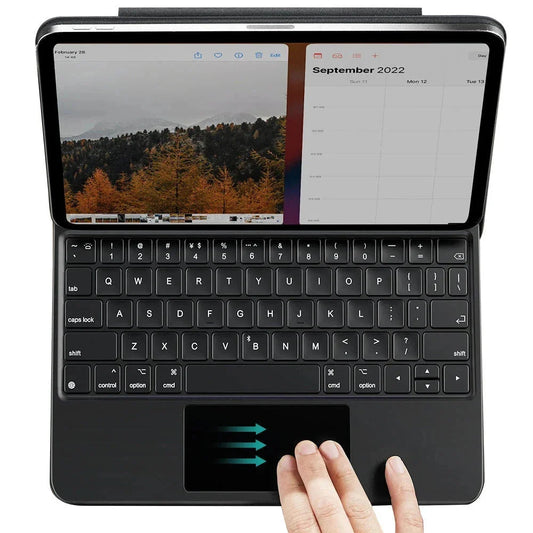 Калъф с клавиатура за Apple iPad (2025) / (2022), ESR, Rebound New, Черен