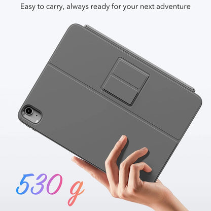 Калъф с клавиатура за Apple iPad (2025) / (2022), ESR, Flex, Сив