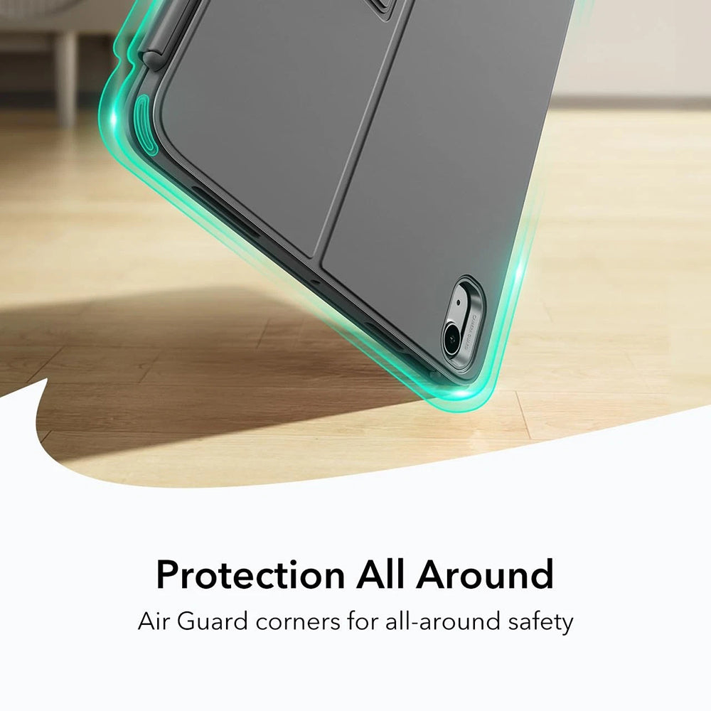 Калъф с клавиатура за Apple iPad Air 11 (2026) / iPad Air 11 (2025) / Air 11 (2024) / Air (2022) / Air (2020), ESR, Flex, Сив