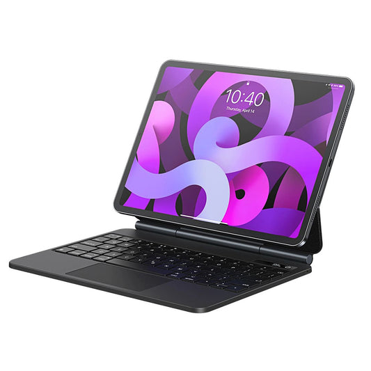 Калъф с клавиатура за Apple iPad Air (2022) / Air (2020) / Pro 11 (2018), Baseus, Brilliance with Digital Display, Сив