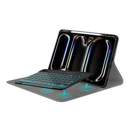 Калъф с клавиатура за Apple iPad Pro 11 (2024), Techsuit, CozyTab, Черен