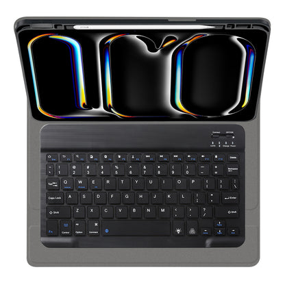 Калъф с клавиатура за Apple iPad Pro 11 (2024), Techsuit, CozyTab, Черен