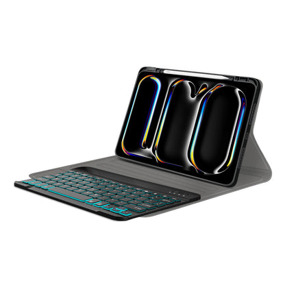 Калъф с клавиатура за Apple iPad Pro 11 (2024), Techsuit, CozyTab, Черен
