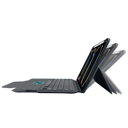 Калъф с клавиатура за Apple iPad Pro 11 (2024), Techsuit, KeyTab Pro, Черен