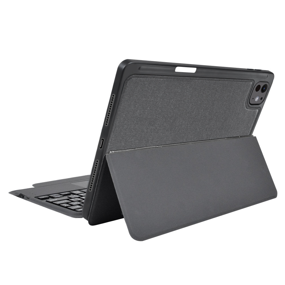 Калъф с клавиатура за Apple iPad Pro 11 (2024), Techsuit, KeyTab Pro, Черен
