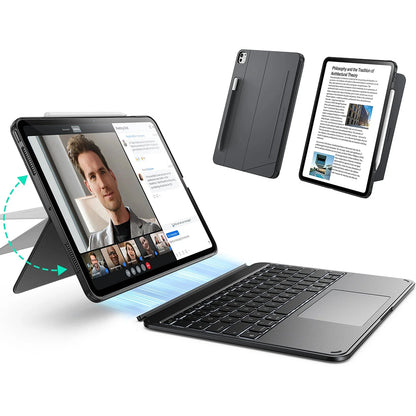 Калъф с клавиатура за Apple iPad Pro 13 (2024), ESR, Shift, Сив