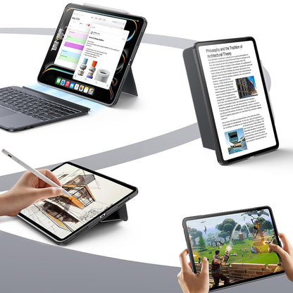 Калъф с клавиатура за Apple iPad Pro 13 (2024), ESR, Shift, Сив