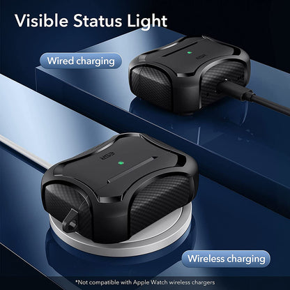 Калъф ESR Cyber Armor Tough за Apple AirPods Pro Series, Черен