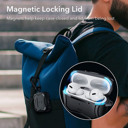 Калъф ESR Cyber Armor Tough за Apple AirPods Pro Series, Черен