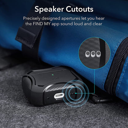Калъф ESR Cyber Armor Tough за Apple AirPods Pro Series, Черен