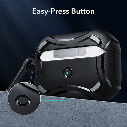Калъф ESR Cyber Armor Tough за Apple AirPods Pro Series, Черен