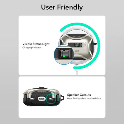 Калъф ESR Cyber FlickLock за Apple AirPods Pro 3, Сив