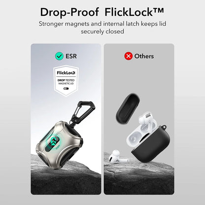 Калъф ESR Cyber FlickLock за Apple AirPods Pro 3, Сив