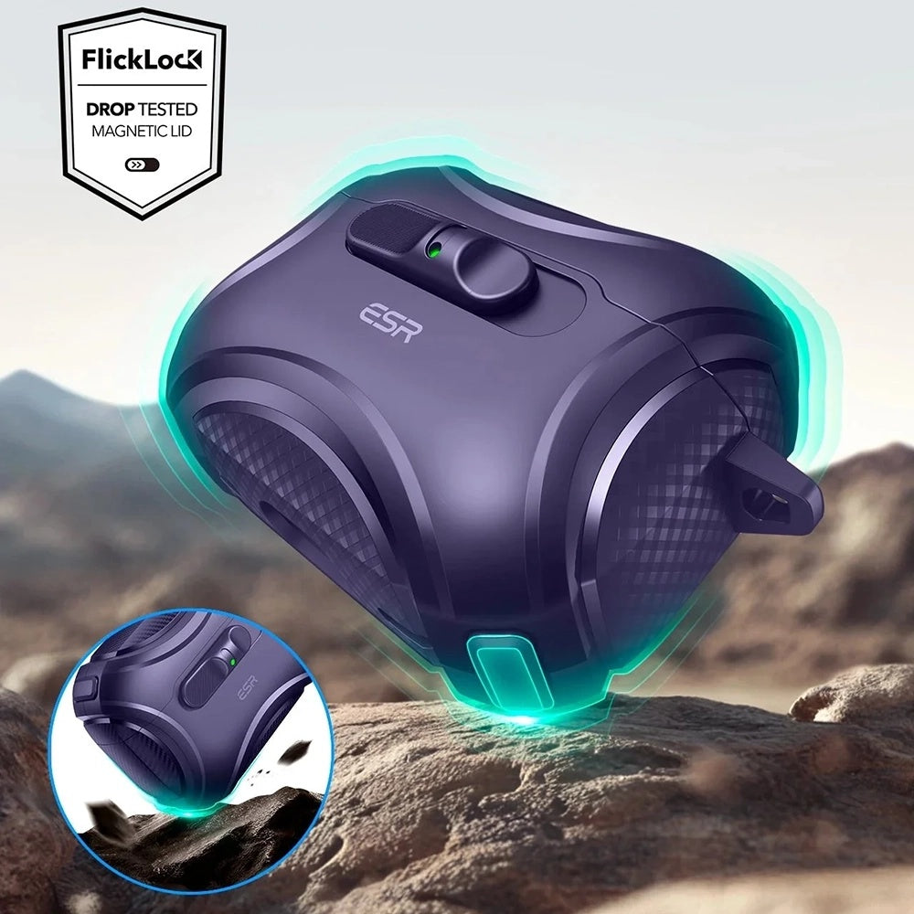 Калъф ESR Cyber FlickLock за Apple AirPods Pro 3, Лилав