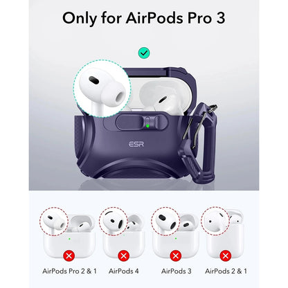Калъф ESR Cyber FlickLock за Apple AirPods Pro 3, Лилав