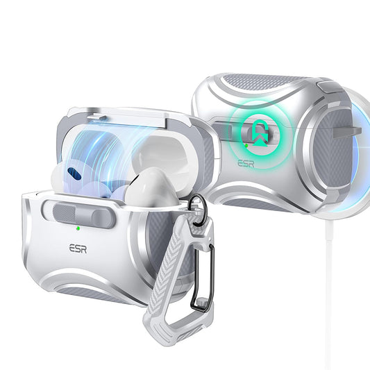 Калъф ESR Cyber за Apple AirPods Pro Series, сив