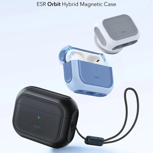 Калъф ESR Orbit Hybrid за Apple Airpods Pro 3, Черен, Реупакован