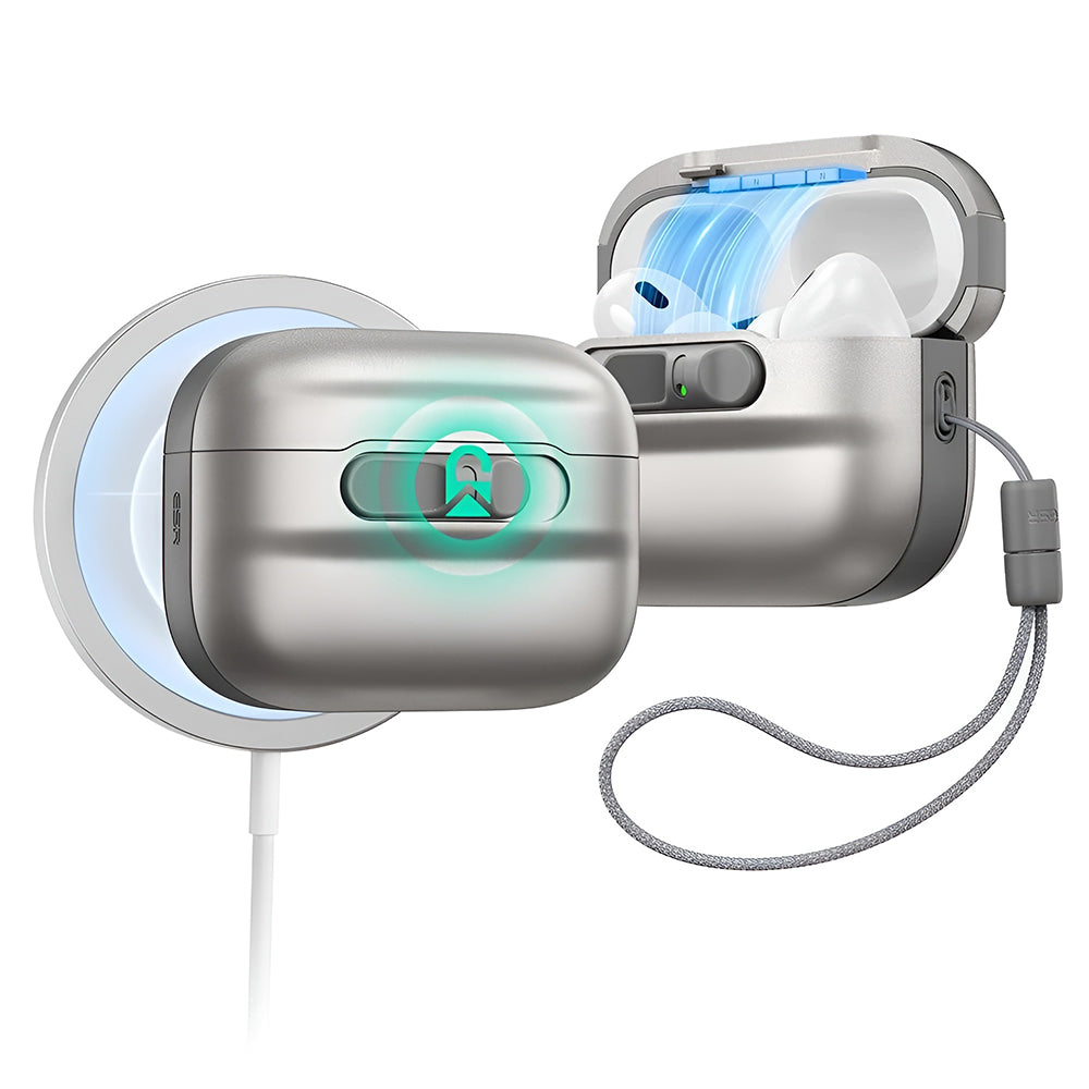 Калъф ESR Pulse Magnetic FlickLock за Apple AirPods Pro 3, Сив