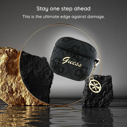 Калъф Guess 4G Charm за Apple AirPods 4, Кафяв