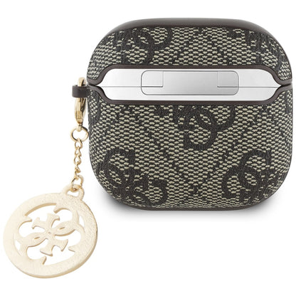 Калъф Guess 4G Strass Charm за Apple AirPods 4, Кафяв